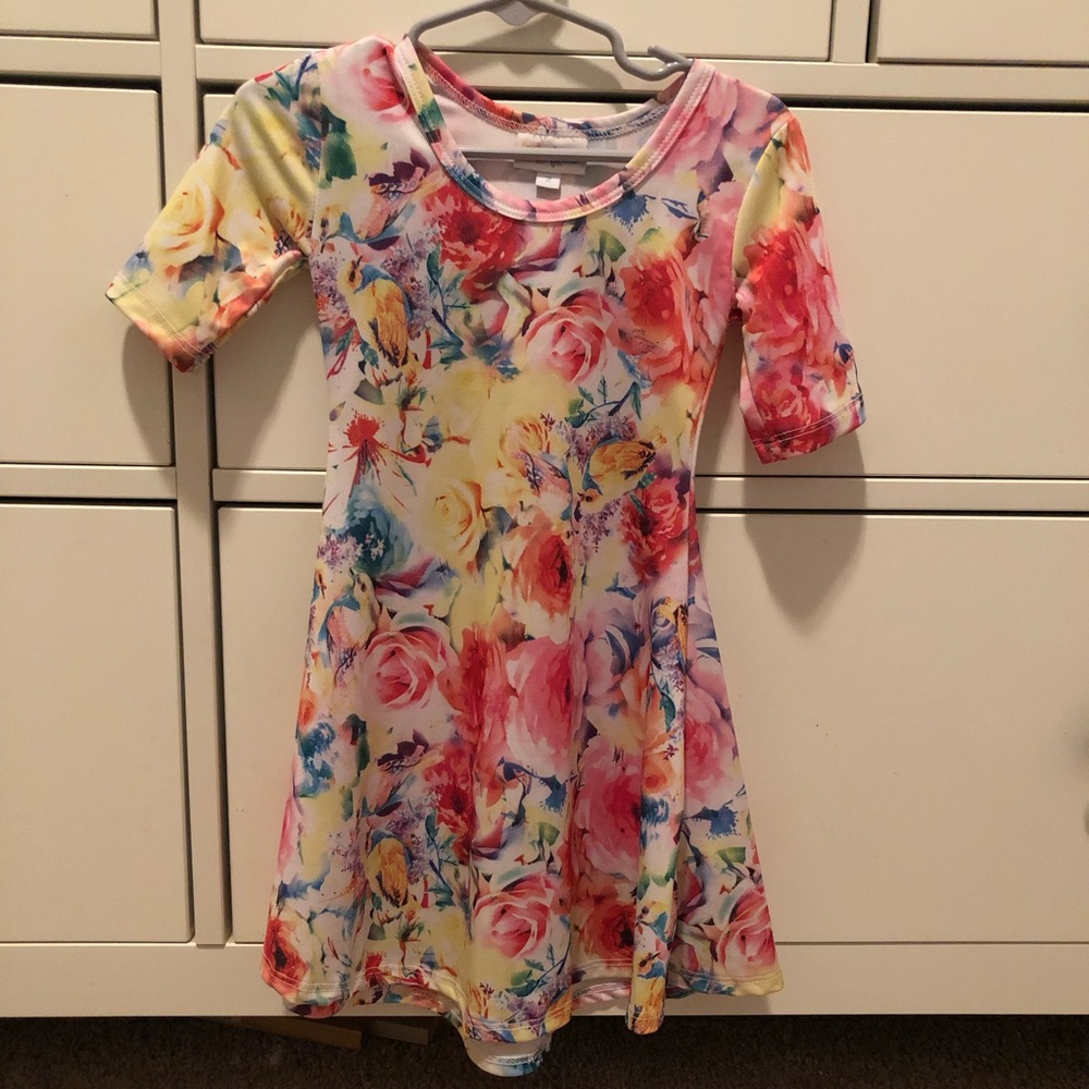 LuLaRoe toddler dress, size 2 flower print